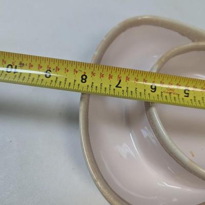 Rustic Stoneware Serving Bowls With Handles