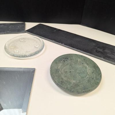 Various Pieces Of Slate Displays