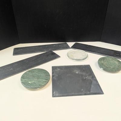 Various Pieces Of Slate Displays