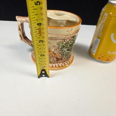 Vintage Mustache Stein Cup Made In Japan