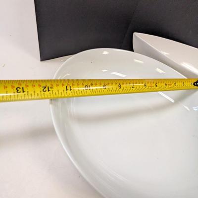 Great White Pottery Barn Serving Dishes