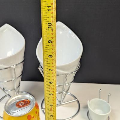 Gibson Table Compliments French Fry Appetizer Ceramic Serves