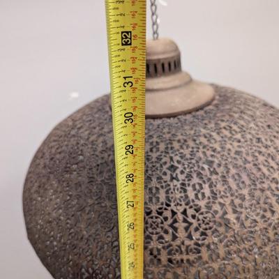 Brass Hanging Candle Lantern