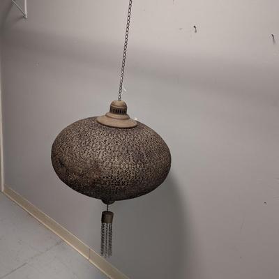 Brass Hanging Candle Lantern