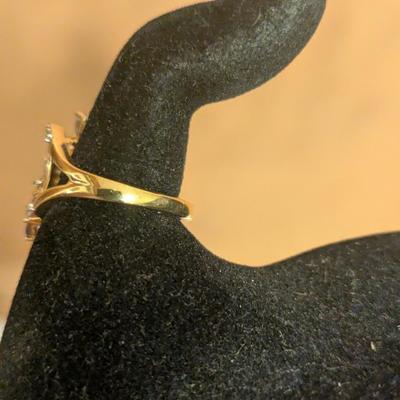 D'Joy 925 sterling silver ring with floral design size 9