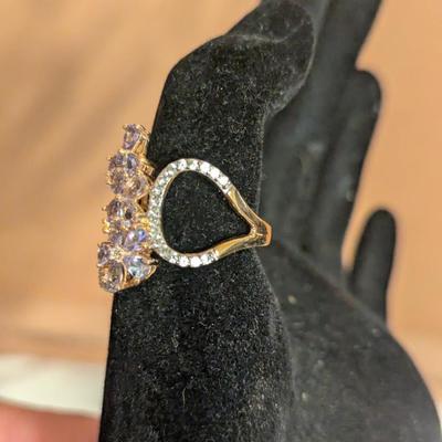 D'Joy 925 sterling silver ring with floral design size 9