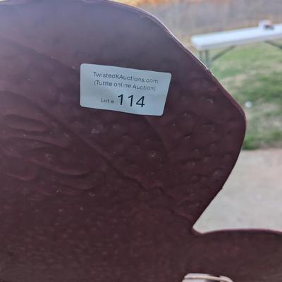 Santa Claus metal yard décor