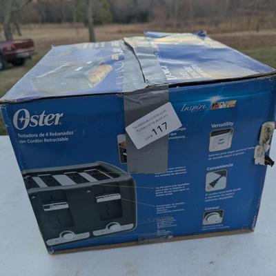 Oster 4 slice toaster- new