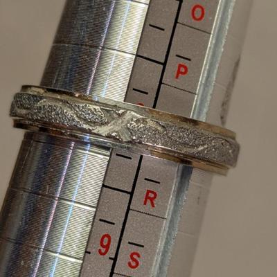 silver tone ring size 8