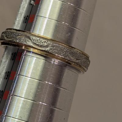 silver tone ring size 8