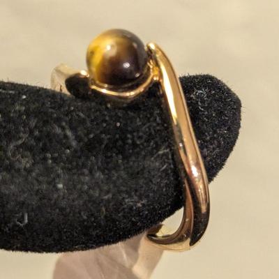 Sarah Coventry heavy gold 18k electroplate size 5