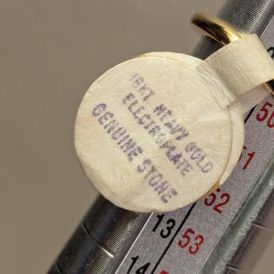 Sarah Coventry heavy gold 18k electroplate size 5