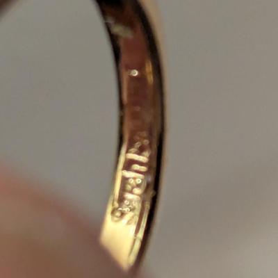 Sarah Coventry heavy gold 18k electroplate size 5