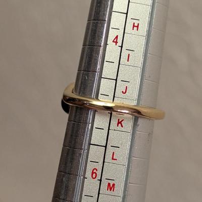 Sarah Coventry heavy gold 18k electroplate size 5