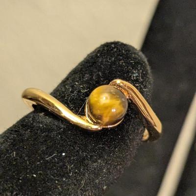 Sarah Coventry heavy gold 18k electroplate size 5