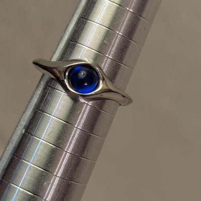 Sarah Coventry royal blue moonstone ring