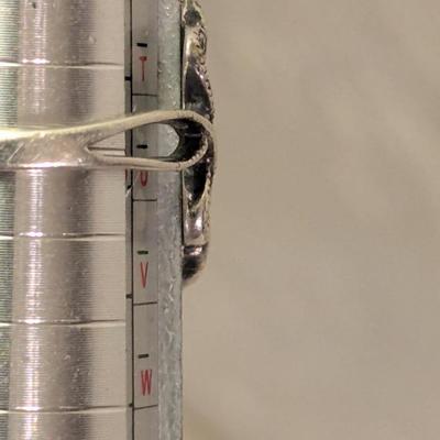 vintage sterling silver marcasite ring with intricate open work design