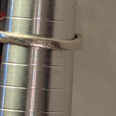 vintage sterling silver marcasite ring with intricate open work design