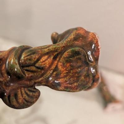 Sea horse ceramic salt and pepper shakers