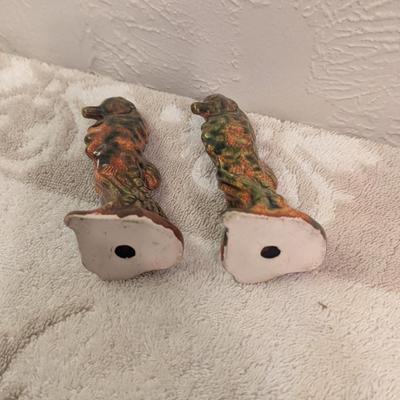 Sea horse ceramic salt and pepper shakers