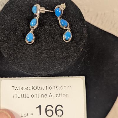 Sterling Silver 925 STS dangle earrings