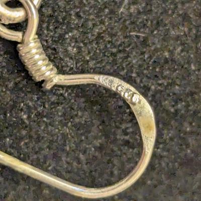 Sterling silver dangle earrings