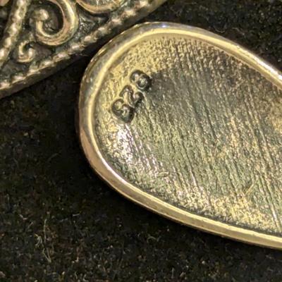 Sterling silver dangle earrings