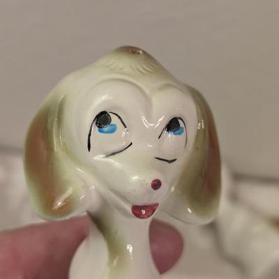 vintage dog salt and pepper shakers