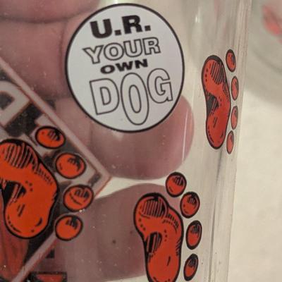 red dog beer glasses set of 4