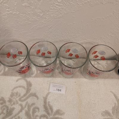 red dog beer glasses set of 4