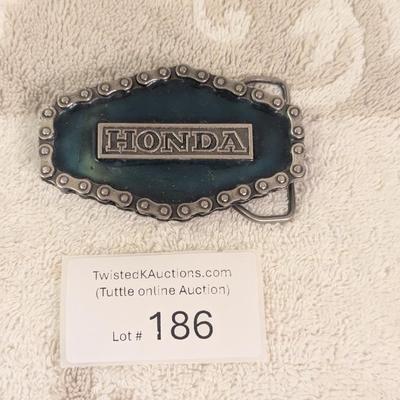 Honda belt buckle 1976 Chicago