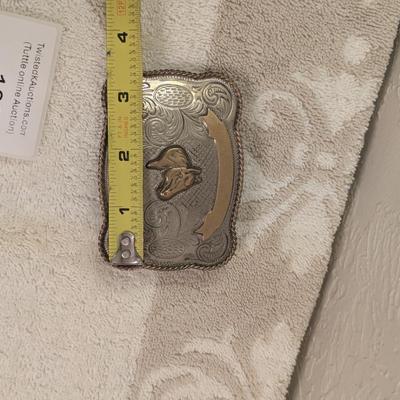 Western belt buckle made in Mexico