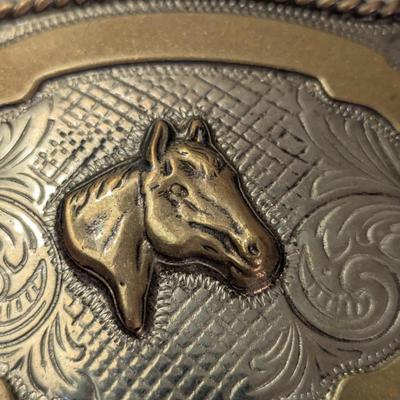 Western belt buckle made in Mexico