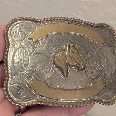 Western belt buckle made in Mexico