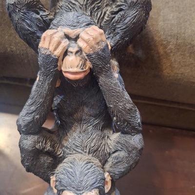 stacked three wise monkeys figurine