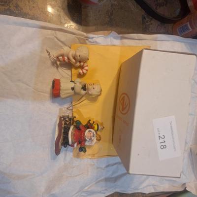 Misco ornaments- Dept 56, Homco and Kirkland