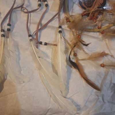set of 2 dream catchers and one key chain