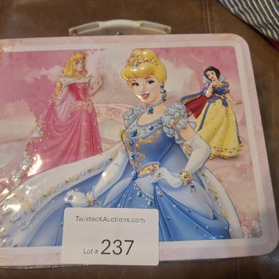 Disney Princess metal lunchbox featuring Cinderella, Aurora, and Snow White see all photos for condition