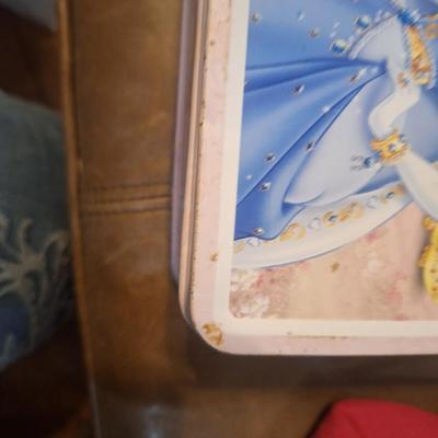 Disney Princess metal lunchbox featuring Cinderella, Aurora, and Snow White see all photos for condition