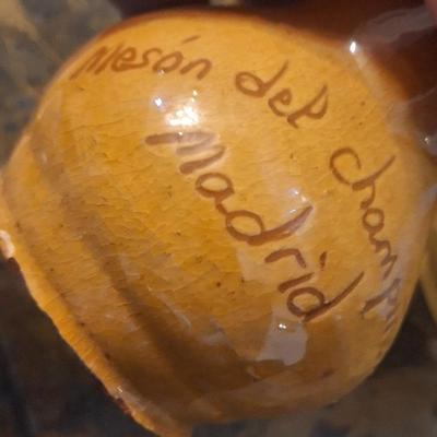 small pottery pitcher from Madrid