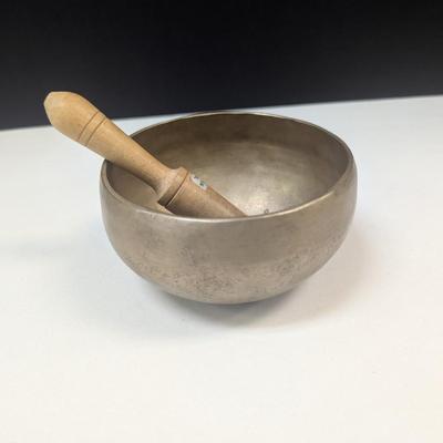 Antique Hammered Singing Bowl From Nepal