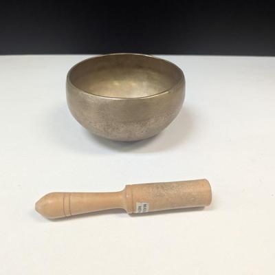 Antique Hammered Singing Bowl From Nepal