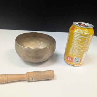 Antique Hammered Singing Bowl From Nepal