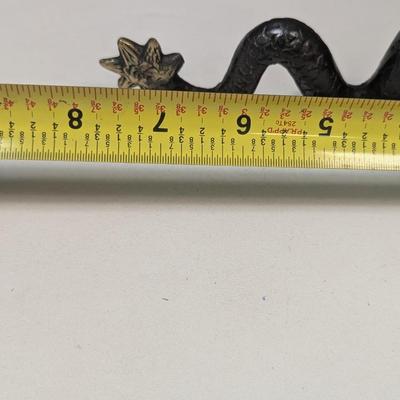 Vintage Brass Chinese Dragon Sculpture Statue