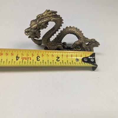 Brass Dragon Figurine Statue