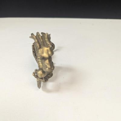 Brass Dragon Figurine Statue
