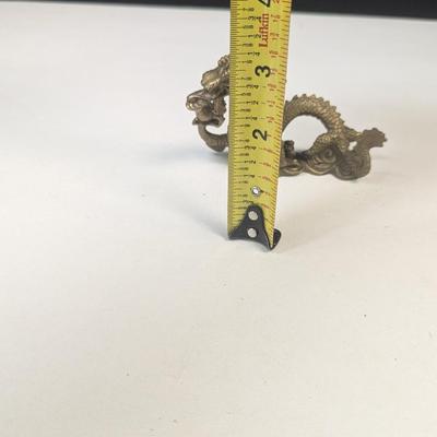 Brass Dragon Figurine Statue
