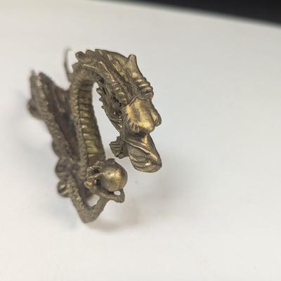 Brass Dragon Figurine Statue