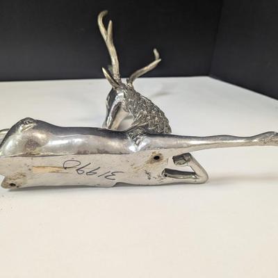 Brass Resting Deer Sculpture