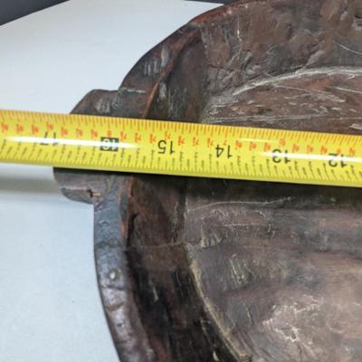 Primitive Hand Crafted Wooden Bowl